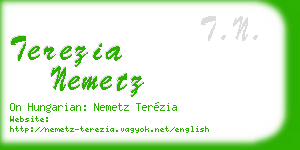 terezia nemetz business card